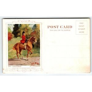 Women On Horse Back Advertising Postcard Cosmopolitan Relief Camden NJ 1909